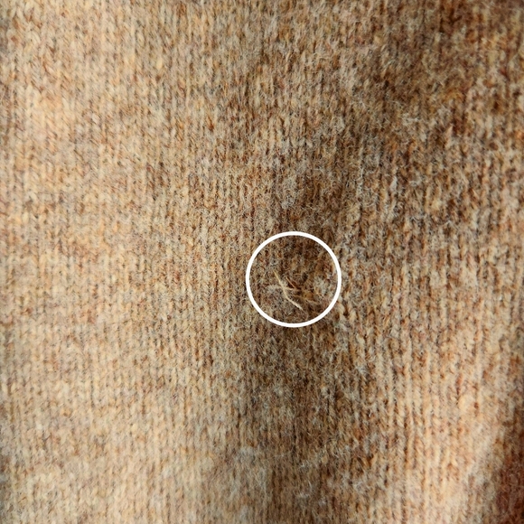 Antoni & Alison Merino Wool Sweater Women M/L Beige Striped Bird Knit Pullover - Picture 8 of 8